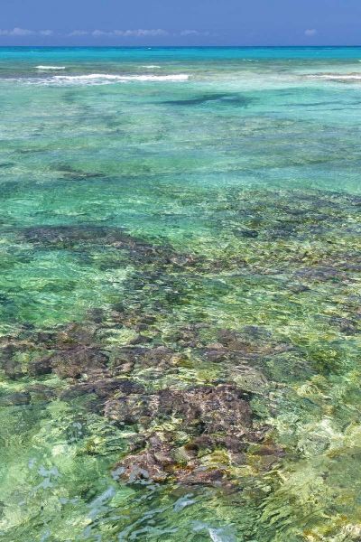 Bahamas, Exuma Isl Seascape of clear ocean water